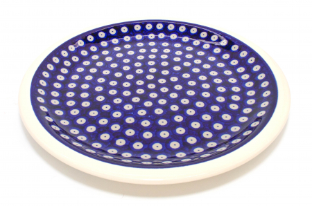 Platou rotund Blue Eyes, ceramica smaltuita, pictata manual 27,2 cm [3]