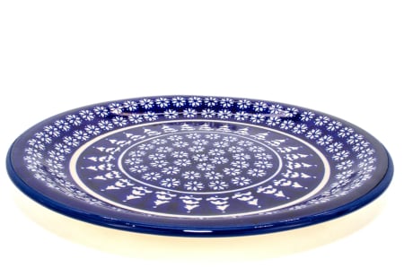 Platou rotund Christmas Night, ceramica smaltuita, pictata manual 27,2 cm [2]