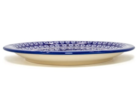 Platou rotund Christmas Night, ceramica smaltuita, pictata manual 27,2 cm [4]
