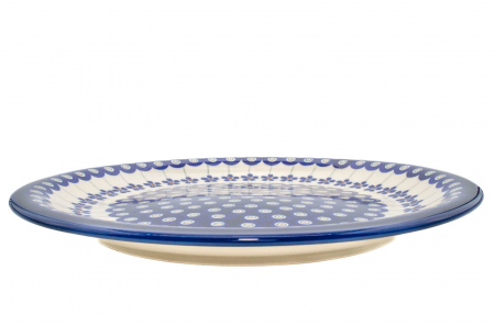 Platou rotund Floral Peacock, ceramica smaltuita, pictat manual 27,2 cm [4]