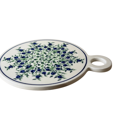 Platou rotund pentru branzeturi Berries, ceramica smaltuita, pictat manual, 19,0 cm [4]