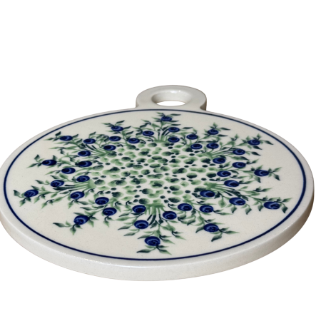 Platou rotund pentru branzeturi Berries, ceramica smaltuita, pictat manual, 19,0 cm
