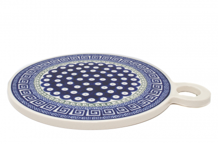 Platou rotund pentru branzeturi Infinity, ceramica smaltuita, pictat manual, 22,8 cm [2]