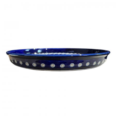 Platou rotund pentru servire Floral Peacock, ceramica smaltuita, pictat manual, 25,0 cm [5]