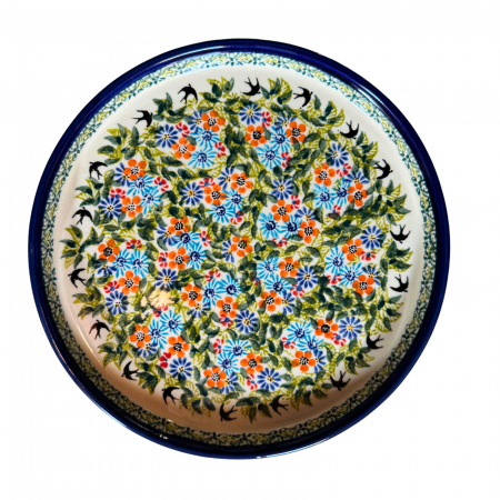 Colectii Artistice - Platou rotund pentru servire Inspiration, ceramica smaltuita, pictat manual, 25,0 cm