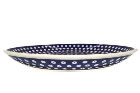 Platou tort Blue Eyes, ceramica smaltuita, pictata manual, 33,0 cm [1]
