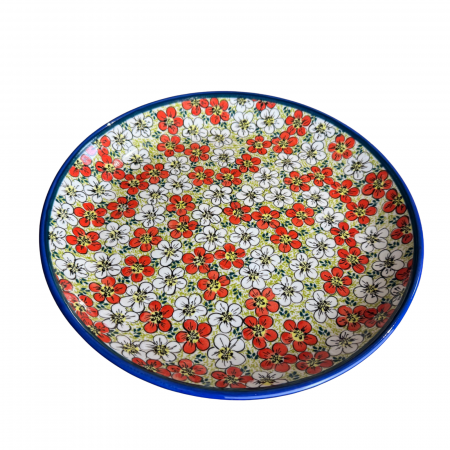 Platou tort Splendid Meadow, ceramica smaltuita, pictata manual, 33,0 cm [1]