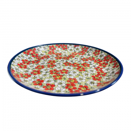 Platou tort Splendid Meadow, ceramica smaltuita, pictata manual, 33,0 cm [4]
