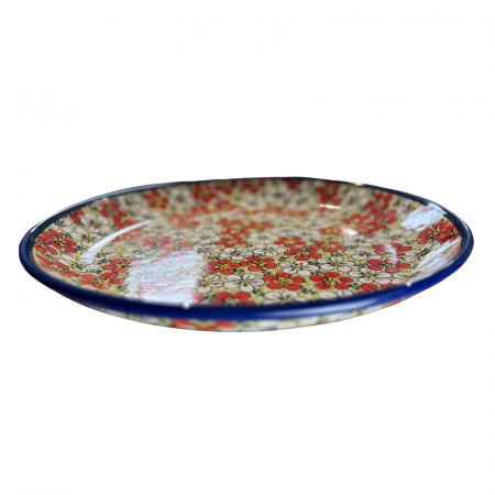 Platou tort Splendid Meadow, ceramica smaltuita, pictata manual, 33,0 cm [5]