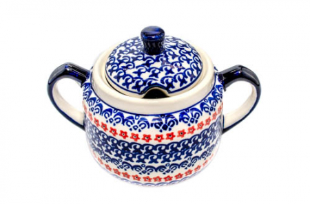 Recipient pentru zahar Autumn Garden, ceramica smaltuita, pictat manual, 350 ml [3]