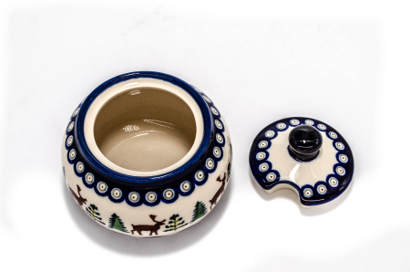 Recipient pentru zahar Reindeer, ceramica smaltuita, pictat manual, 300 ml [2]