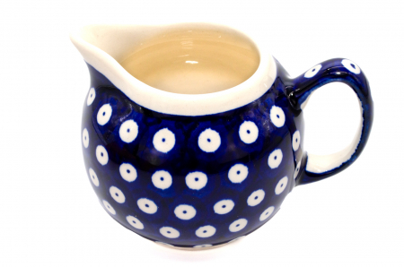 Recipient servire lapte Blue Eyes, ceramica smaltuita, pictat manual, 250 ml [1]