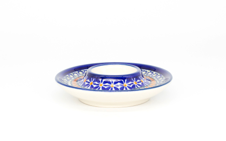 Suport pentru ou cu farfurie Joy, ceramica smaltuita, pictat manual, 11,2 cm [2]
