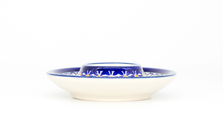 Suport pentru ou cu farfurie Joy, ceramica smaltuita, pictat manual, 11,2 cm [3]