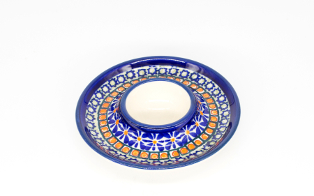 Suport pentru ou cu farfurie Joy, ceramica smaltuita, pictat manual, 11,2 cm [1]