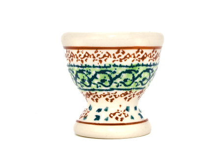 Suport pentru ou Garden in the wind, ceramica smaltuita, pictat manual, 5,5 x 6,0 cm [0]