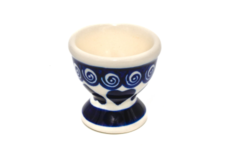 Suport pentru ou Heart Laces, ceramica smaltuita, pictat manual, 5,5 x 6,0 cm [3]