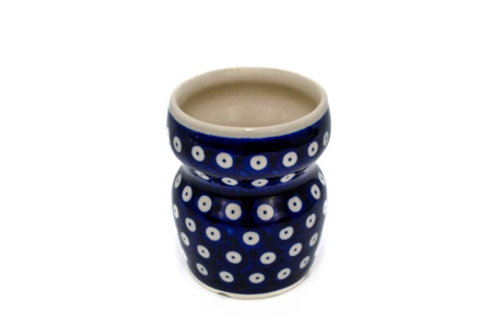 Suport periute de dinti pentru baie Blue Eyes, ceramica smaltuita, pictat manual, 300 ml [1]
