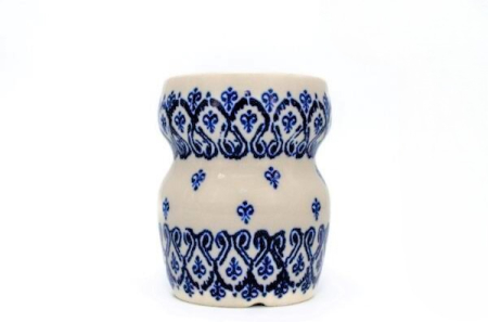 Ceramica Baie - Suport periute de dinti pentru baie Blue Harmony, ceramica smaltuita, pictat manual, 300 ml