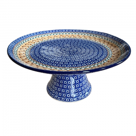 Suport tort cu picior, Morning Sunrise, ceramica pictata manual  13,5 X 30, 0 cm [8]