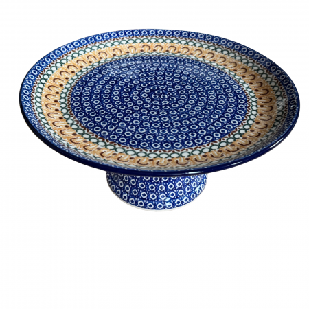 Suport tort cu picior, Morning Sunrise, ceramica pictata manual  13,5 X 30, 0 cm [7]