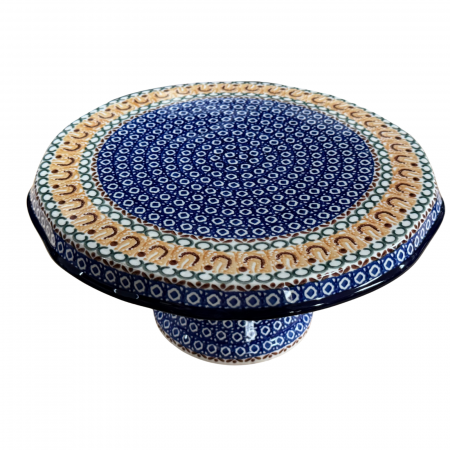 Suport tort cu picior, Morning Sunrise, ceramica pictata manual 14,0 X 29, 0 cm [5]