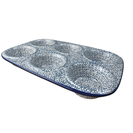 Tava briose Blue Sea, ceramica smaltuita, pictata manual, 29,0 x 20.0 cm [3]