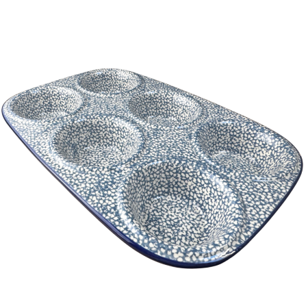 Noutăți. - Tava briose Blue Sea, ceramica smaltuita, pictata manual, 29,0 x 20.0 cm