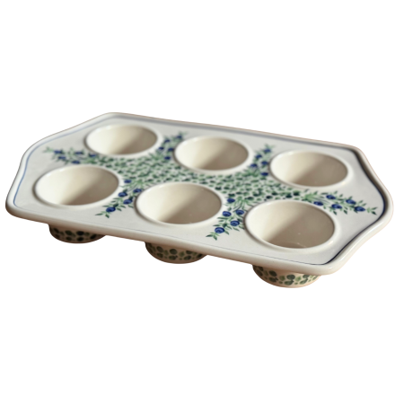Tava briose ceramica smaltuita Berries, pictata manual, 22,2 x 37,8 cm [3]