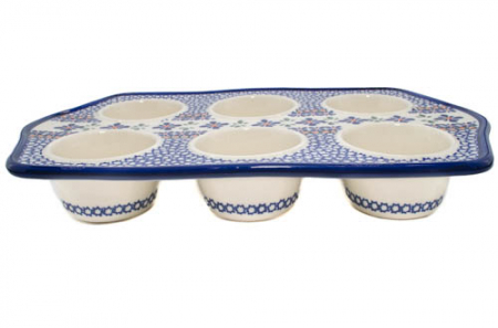 Tava briose ceramica smaltuita Joy, pictata manual, 22,2 x 37,8 cm [4]