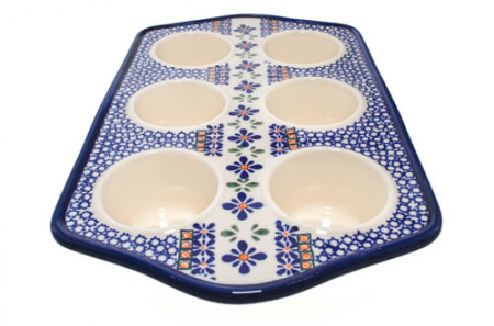 Tava briose ceramica smaltuita Joy, pictata manual, 22,2 x 37,8 cm [1]