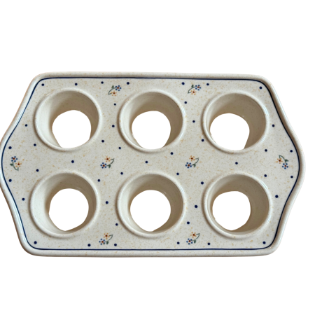 Tava briose ceramica smaltuita Little Flowers, pictata manual, 22,2 x 37,8 cm [6]