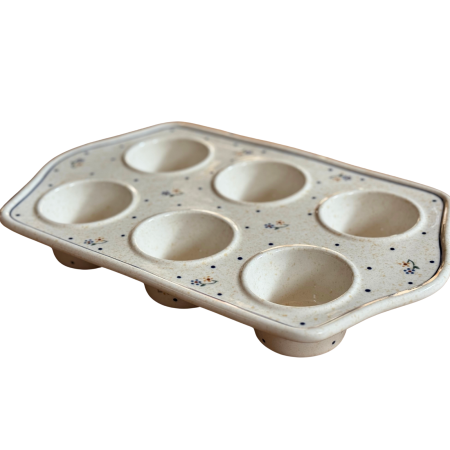 Tava briose ceramica smaltuita Little Flowers, pictata manual, 22,2 x 37,8 cm [1]
