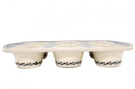 Tava briose ceramica smaltuita Sweet Dreams, pictata manual, 22,2 x 37,8 cm [5]