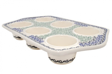 Tava briose ceramica smaltuita Sweet Dreams, pictata manual, 22,2 x 37,8 cm [1]