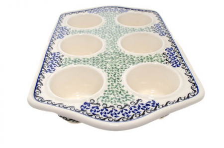 Tava briose ceramica smaltuita Sweet Dreams, pictata manual, 22,2 x 37,8 cm [3]