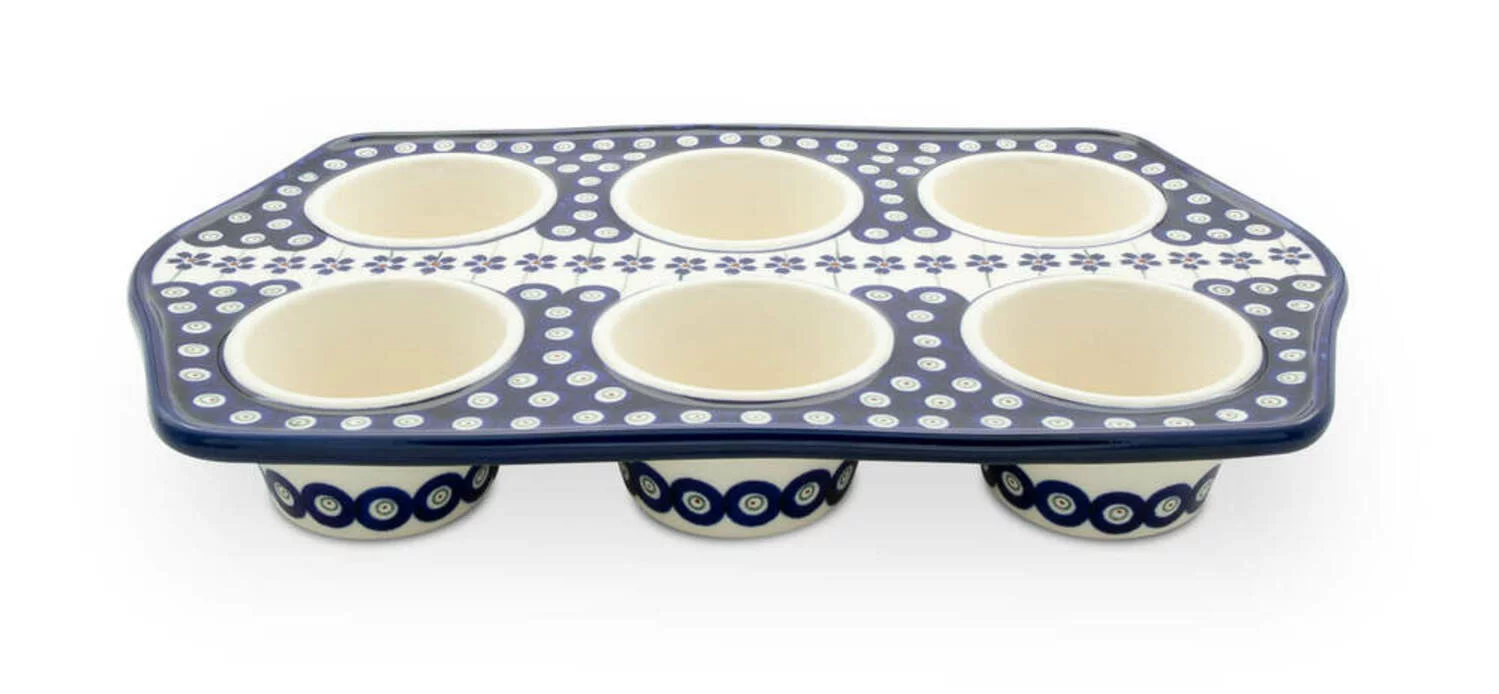 Tava briose Floral Peacock, ceramica smaltuita, pictata manual, 22,2 x 37,8 cm [2]