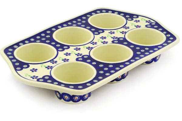 Tava briose Hope, ceramica smaltuita, pictata manual, 22,2 x 37,8 cm [0]