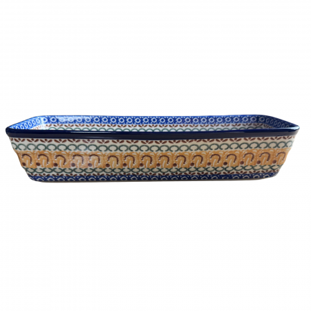 Tava chec Morning Sunrise, ceramica smaltuita, pictata manual, 31,0 X 12,0 cm [4]