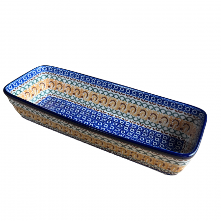 Tava chec Morning Sunrise, ceramica smaltuita, pictata manual, 31,0 X 12,0 cm [1]