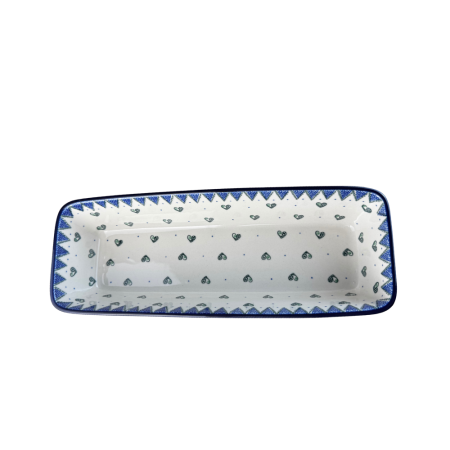 Tava chec Wild Hearts, ceramica smaltuita, pictata manual, 31,0 X 12,0 cm [7]