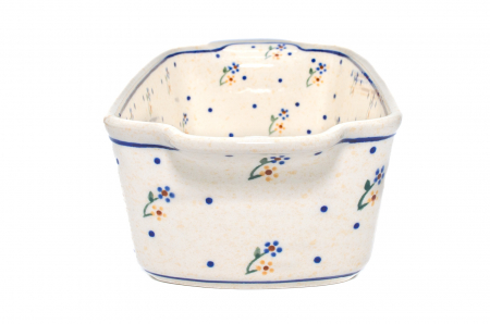 Tava cozonac Little Flowers, ceramica smaltuita, pictata manual, 26,5 x 12,5 cm, volum 1,0 L [4]