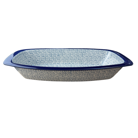 Tava cozonac Blue Sea, ceramica smaltuita, pictata manual, 36,0 x 18,0 cm [3]