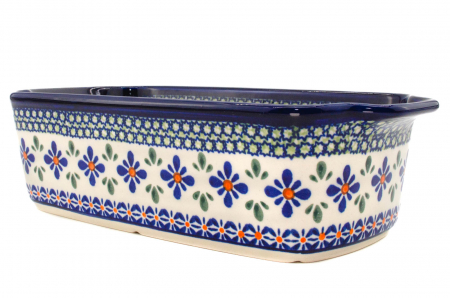 Tava cozonac Joy, ceramica ecologica smaltuita, pictata manual, 26,5 x 12,5 cm, volum 1,0 L [6]