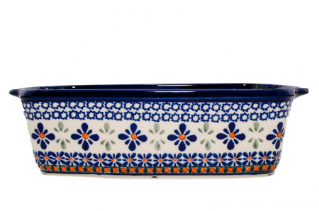 Tava cozonac Joy, ceramica smaltuita, pictata manual, 26,5 x 12,5 cm, volum 1,0 L [4]