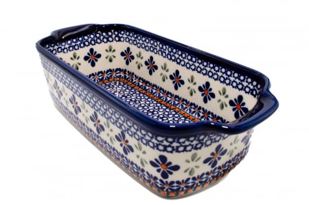 Tava cozonac Joy, ceramica smaltuita, pictata manual, 26,5 x 12,5 cm, volum 1,0 L [0]