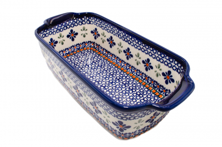 Tava cozonac Joy, ceramica smaltuita, pictata manual, 26,5 x 12,5 cm, volum 1,0 L [5]