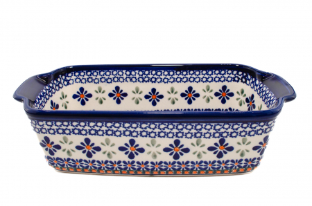 Tava cozonac Joy, ceramica smaltuita, pictata manual, 26,5 x 12,5 cm, volum 1,0 L [3]