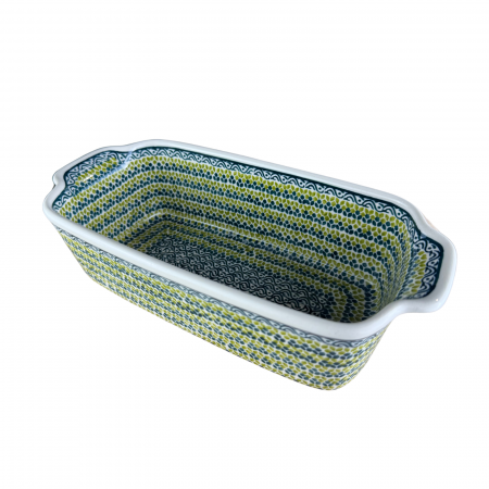 Tava cozonac Leaf Bed, ceramica smaltuita, pictata manual, 26,5 x 12,5 cm, volum 1,0 L [6]