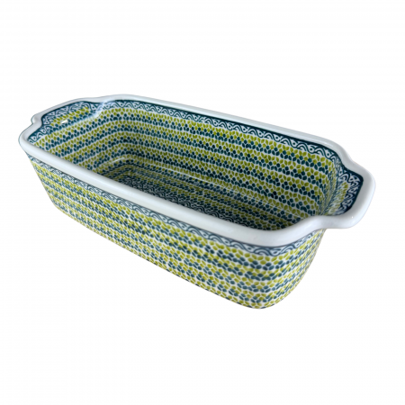 Tava cozonac Leaf Bed, ceramica smaltuita, pictata manual, 26,5 x 12,5 cm, volum 1,0 L [4]